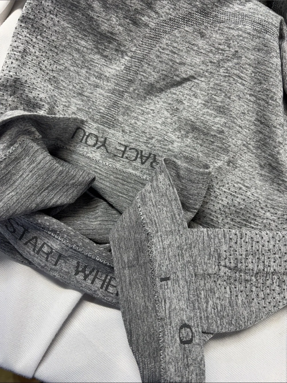 Lulu lemon Gray Racerback Tank Top — Lightweight Active Layer shirt top